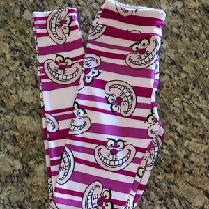 Lularoe Disney Cheshire Cat leggings Tween/Juniors